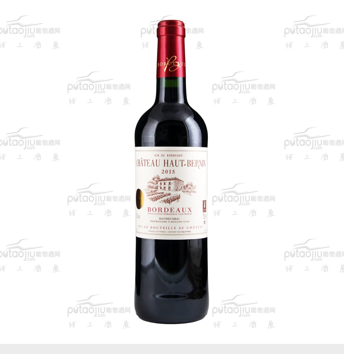 法国波尔多圣艾美隆奥贝尔南酒庄赤霞珠梅洛AOC干红葡萄酒