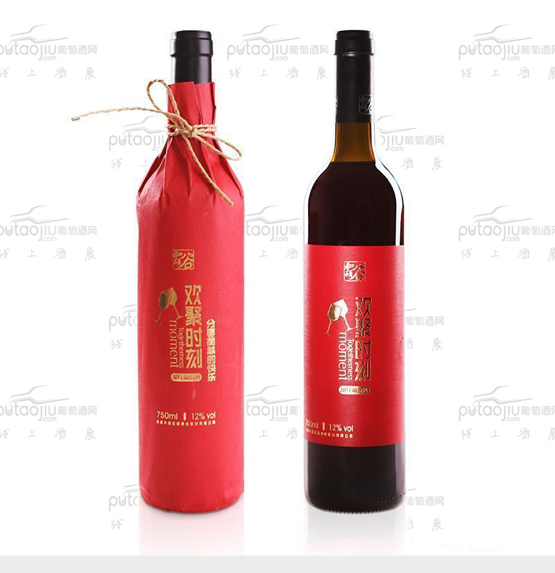 中国新疆产区芳香庄园欢聚时刻赤霞珠甜红葡萄酒