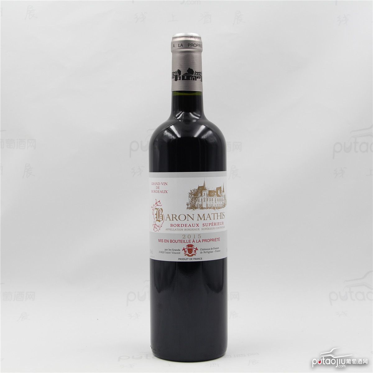 法国波尔多诺让酒庄赤霞珠梅洛AOC干红葡萄酒