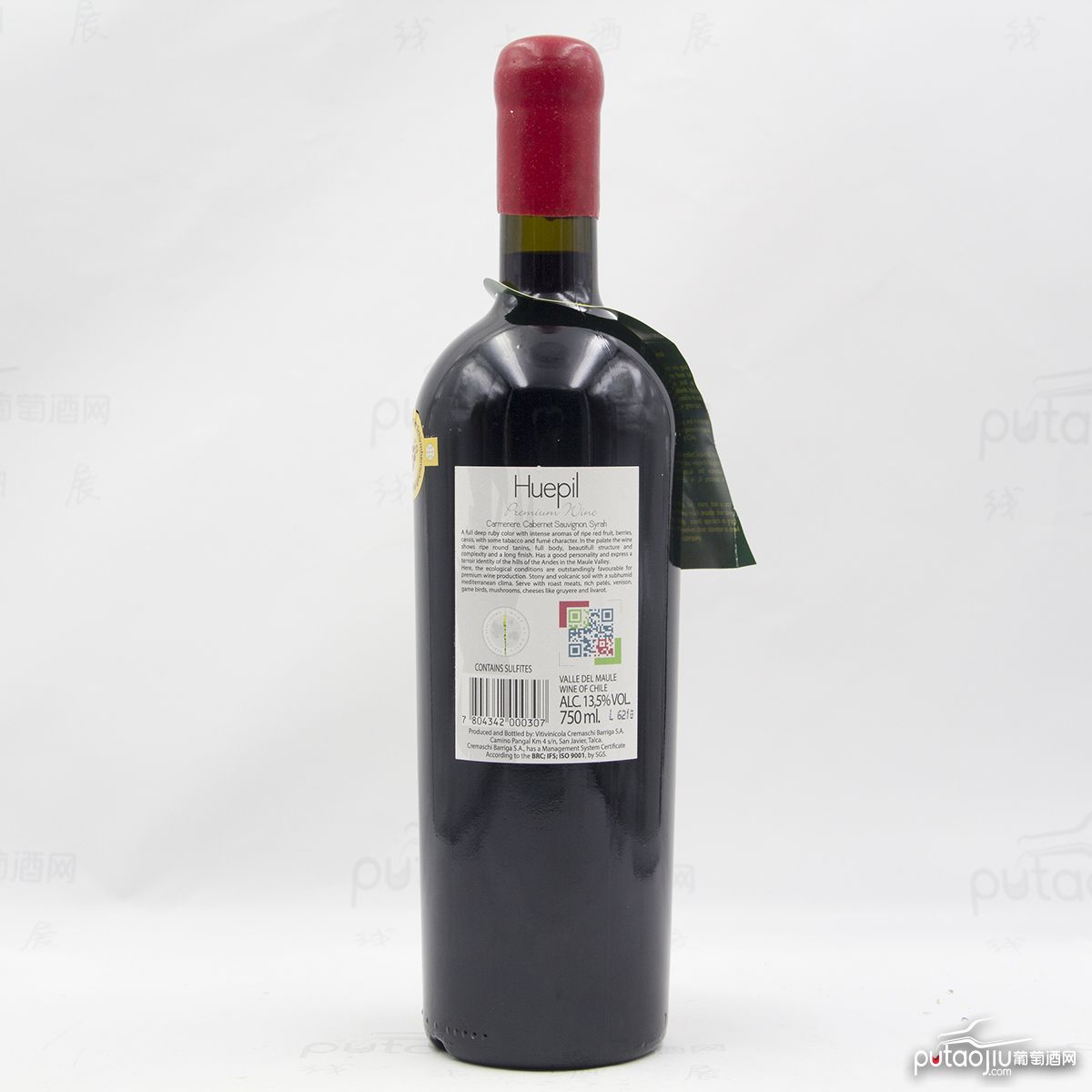 智利中央山谷格雷曼酒庄瓦帕混酿精选有机干红葡萄酒
