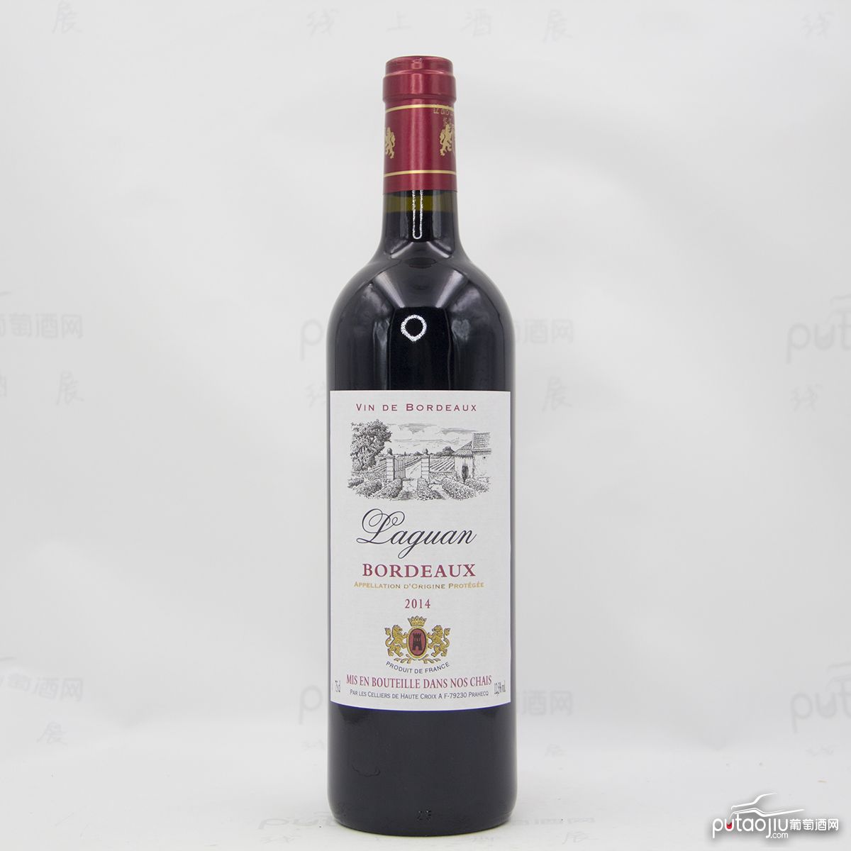 法国波尔多拉冠酒庄赤霞珠梅洛AOC干红葡萄酒
