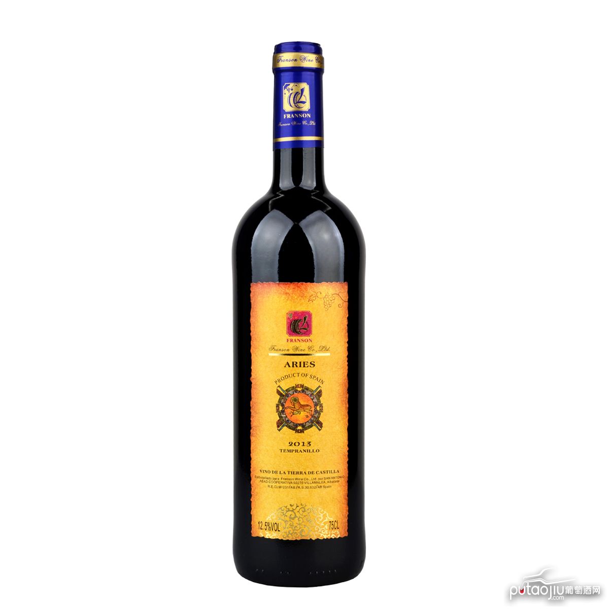 西班牙卡斯蒂亚SAN ANTONIO ABAD星座系列添帕尼优白羊座103VDLT干红葡萄酒