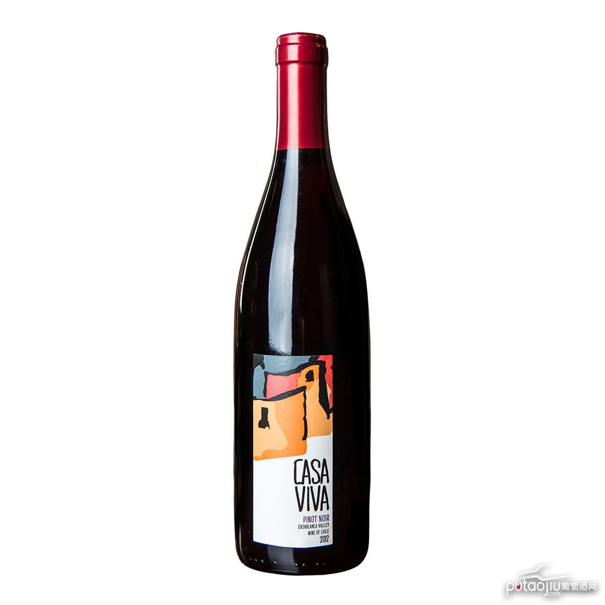 智利兰佩谷卡萨天堂黑皮诺干红葡萄酒