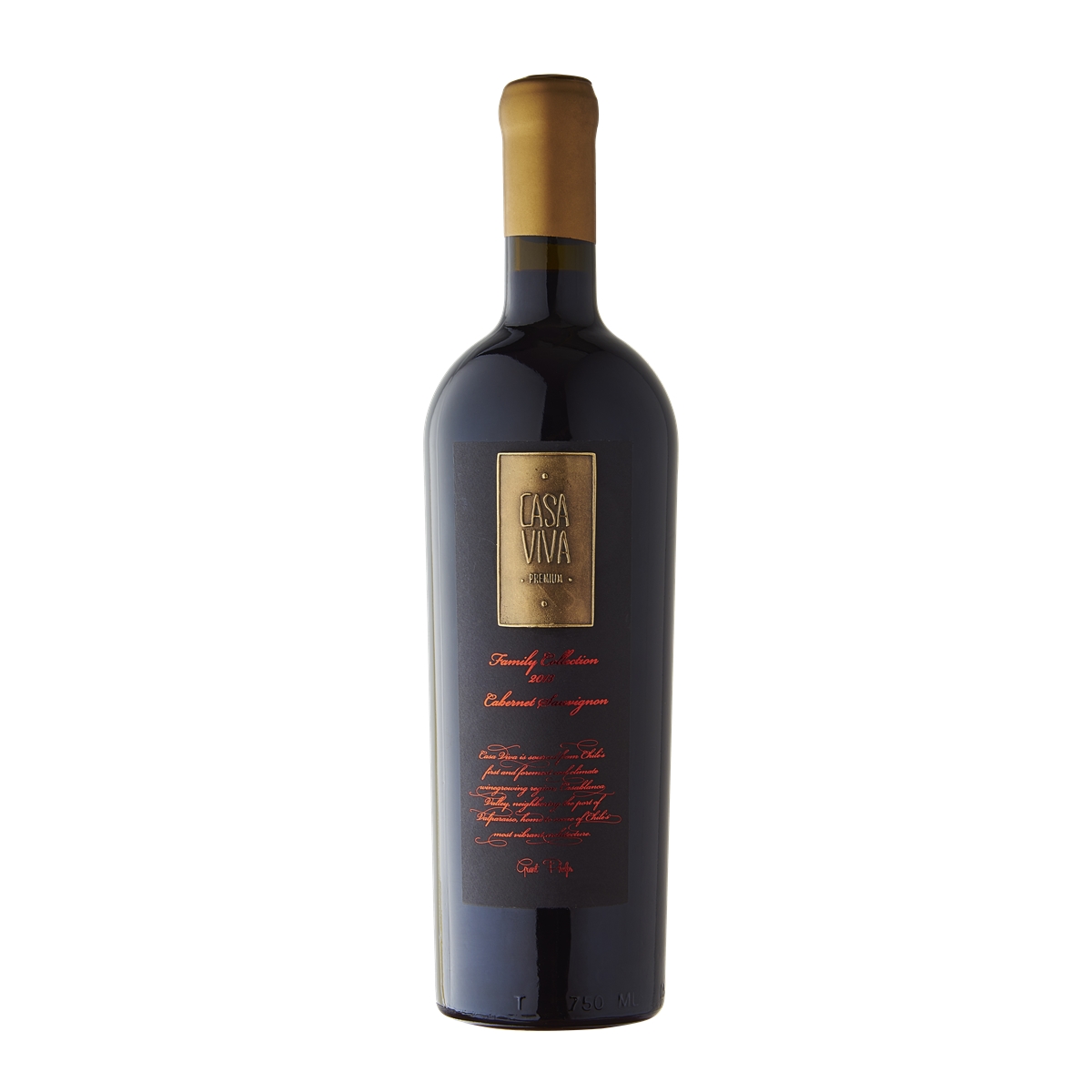 智利蘭佩谷卡薩天堂赤霞珠家族珍藏干紅葡萄酒