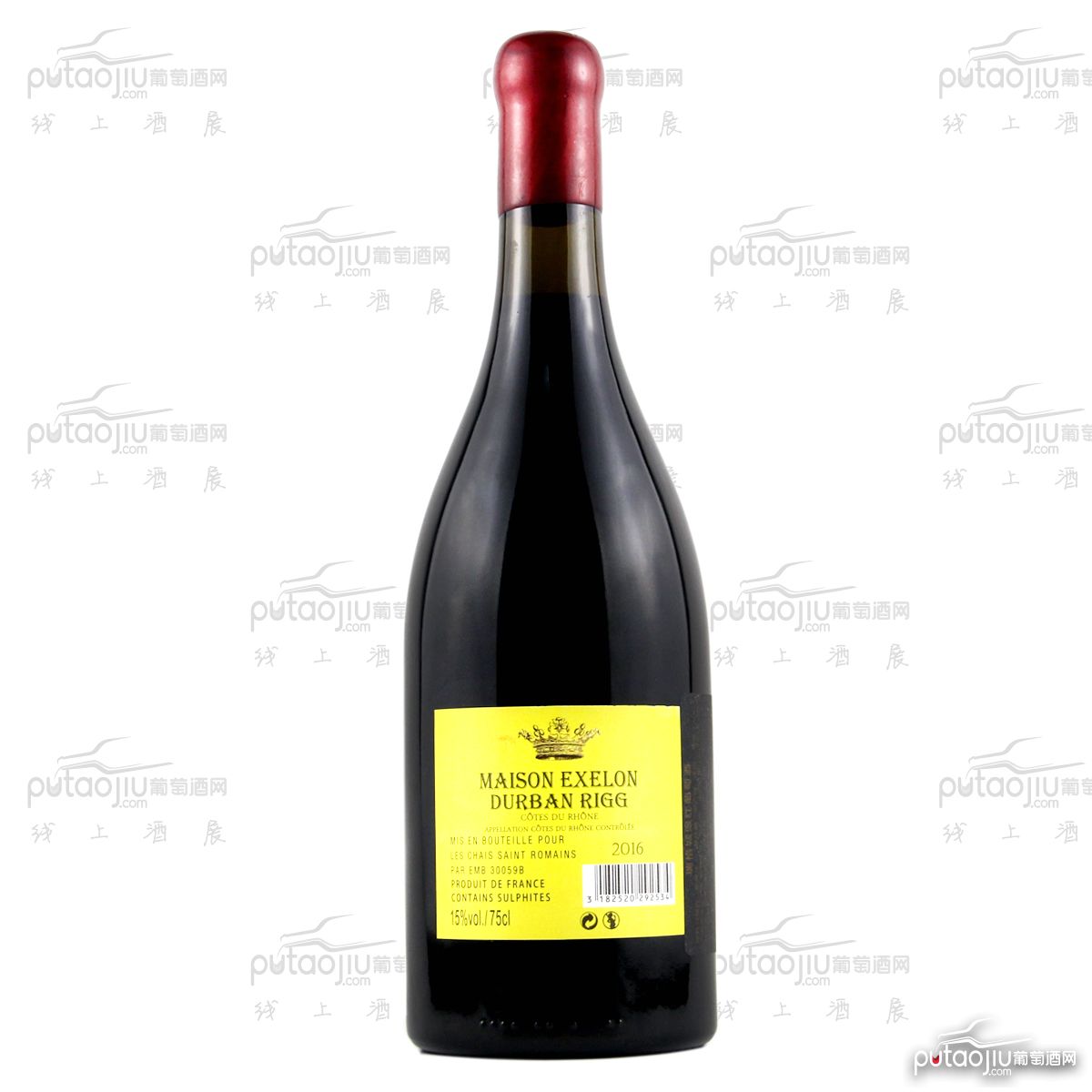 法国罗纳河谷瑞格城堡aop干红葡萄酒