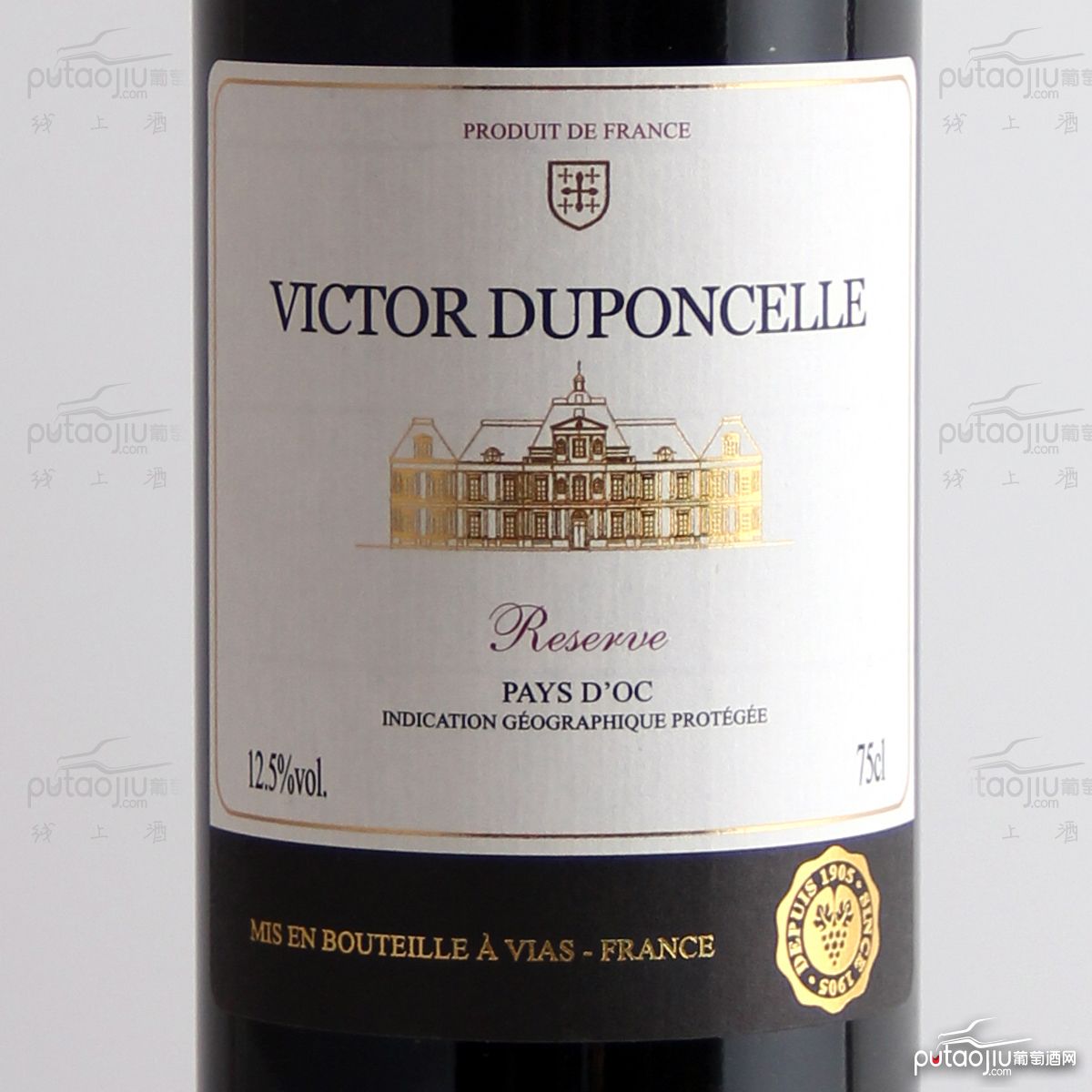 法国奥克地区维克多Victor Duponcelle酒庄混酿杜邦塞乐珍宝IGP干红葡萄酒