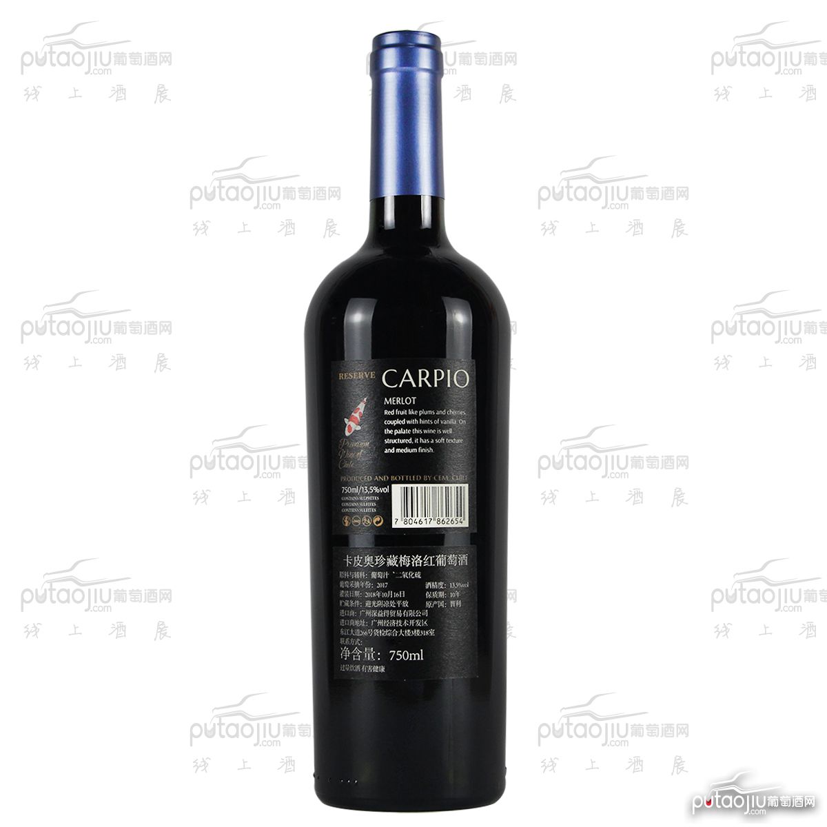 智利中央山谷克莱酒庄卡皮奥梅洛珍藏级干红葡萄酒