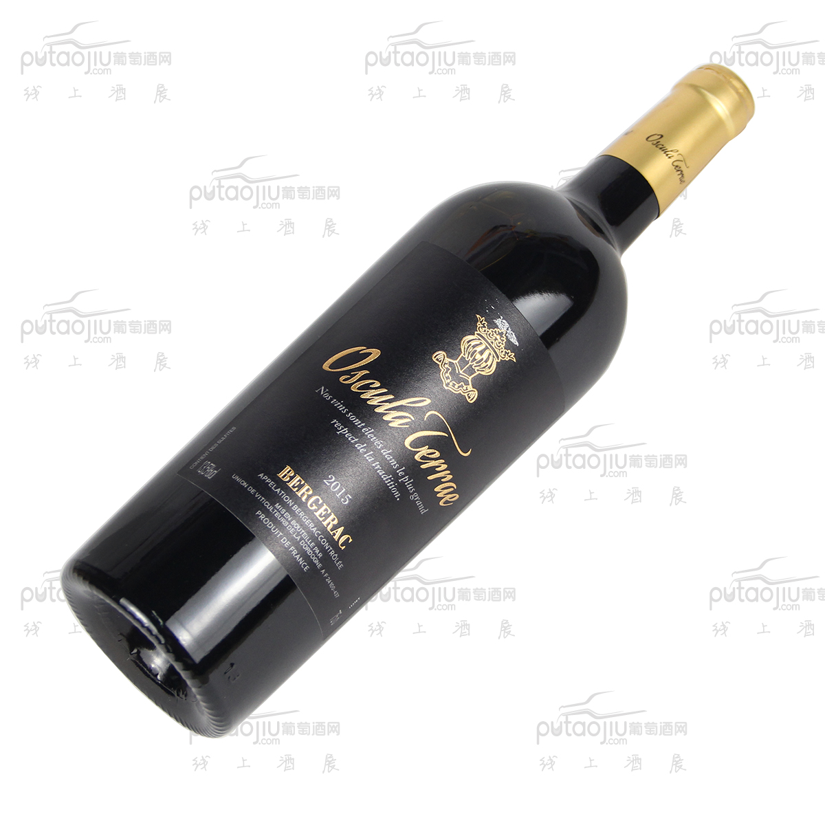 法国贝尔热拉克彩色阿基坦大酒窖大地之吻混酿AOP级别经典干红葡萄酒红酒