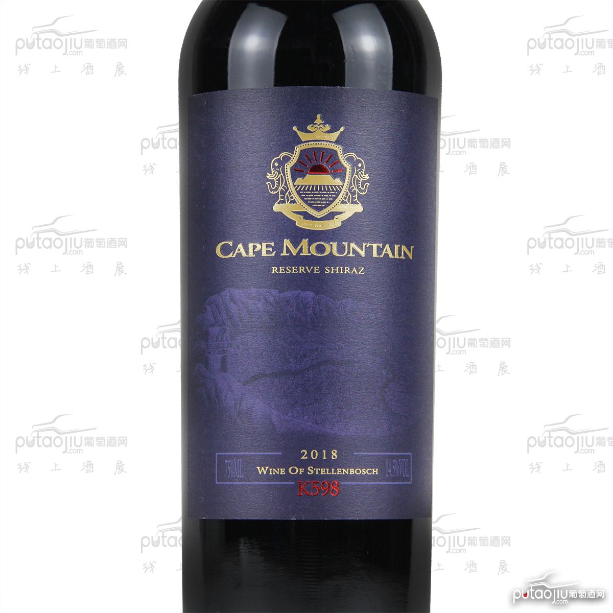 南非开普山酒庄西拉K598中等级别干红葡萄酒