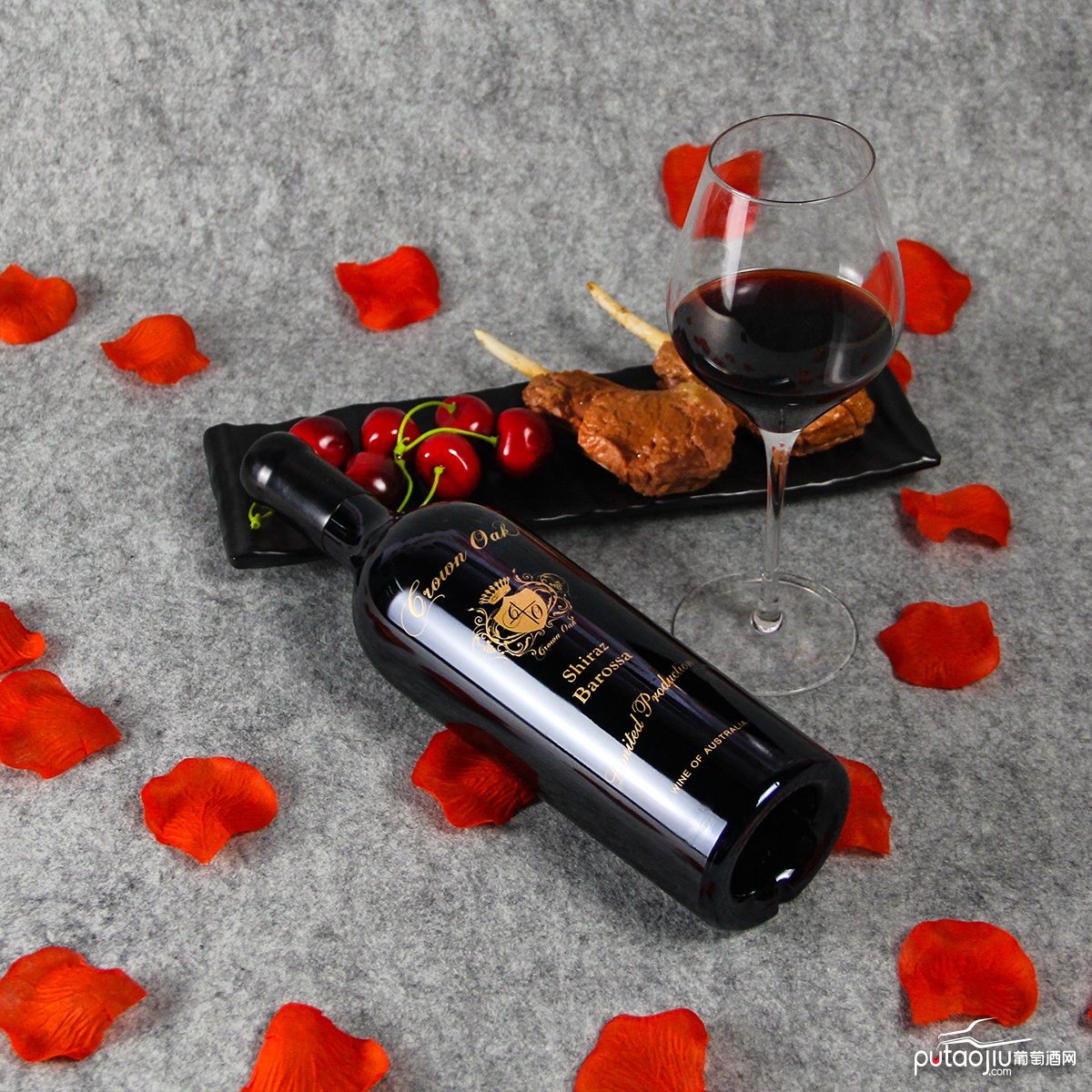澳大利亚巴罗萨山谷皇冠金橡西拉老藤限量版干红葡萄酒红酒