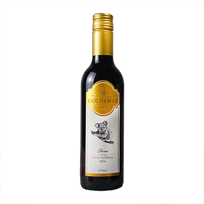 澳大利亞南澳皇冠金橡西拉金色小瓶干紅葡萄酒紅酒375mL