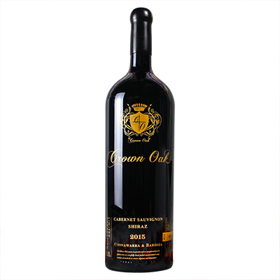 澳大利亚巴罗萨山谷皇冠金橡赤霞珠西拉限量版大瓶干红葡萄酒红酒1.5L