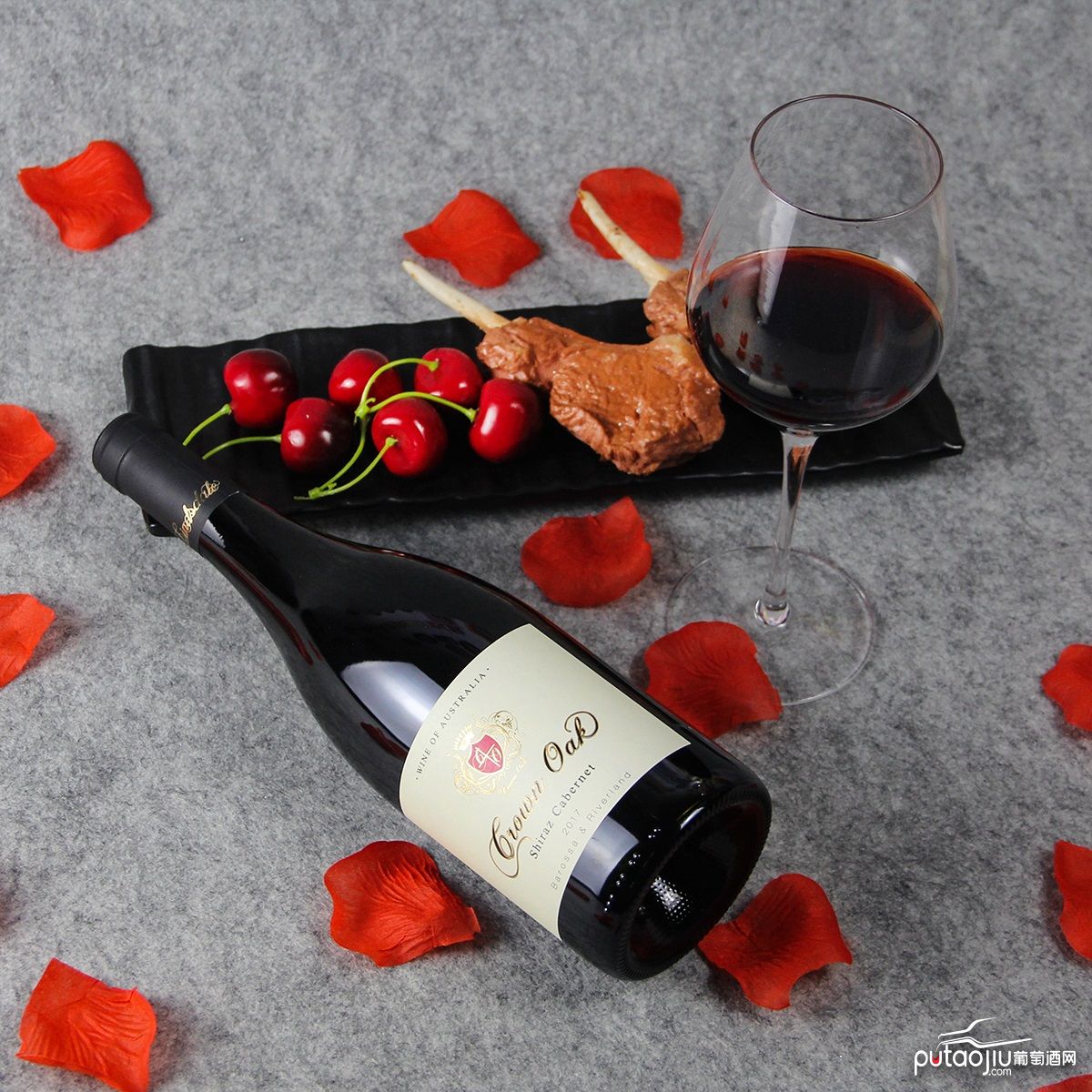 澳大利亚巴罗萨山谷皇冠金橡西拉赤霞珠混酿干红葡萄酒红酒