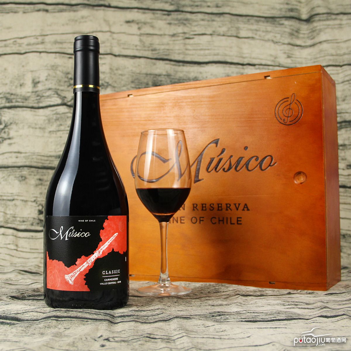 智利中央山谷Musico酒庄音乐家黑管佳美娜红葡萄酒红酒