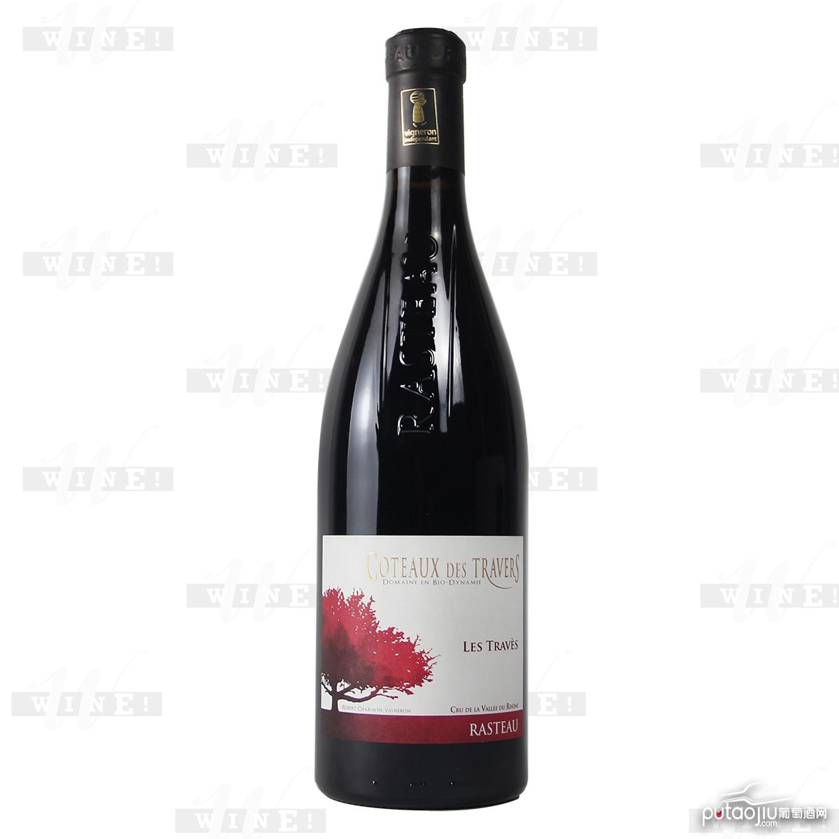法国罗纳河谷歌海娜西拉板石AOC干红葡萄酒