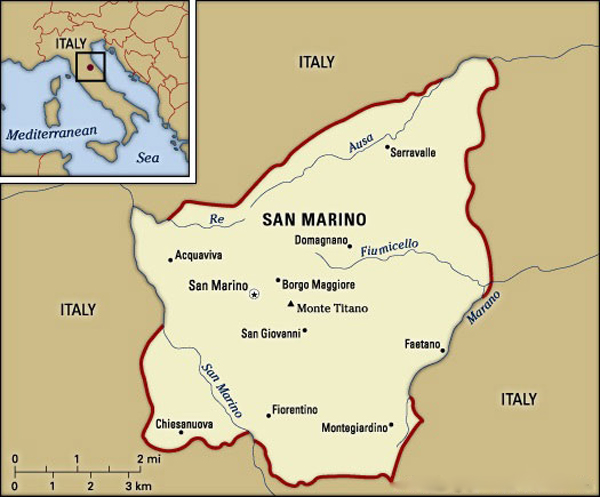 圣马力诺位置图片