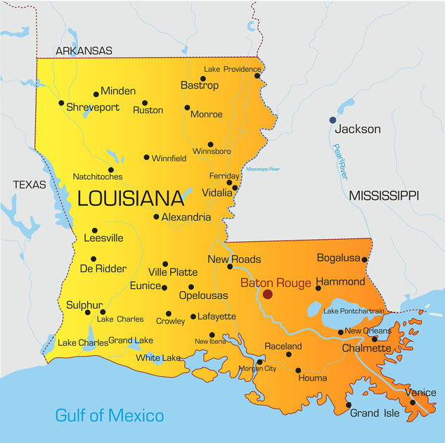路易斯安那州位置图片