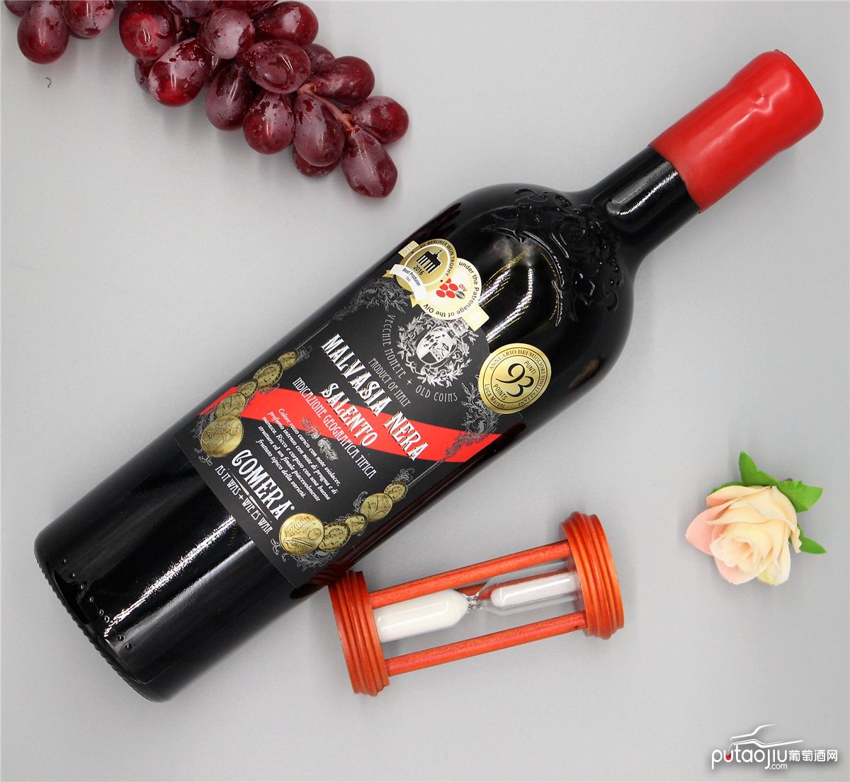 意大利萨兰托普罗温科酒庄康美黑玛尔维萨红葡萄酒红酒