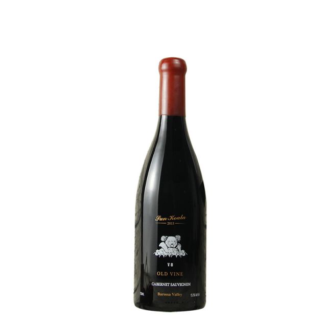 澳大利亚巴罗萨山谷阳光考拉V8百年老藤赤霞珠干红葡萄酒