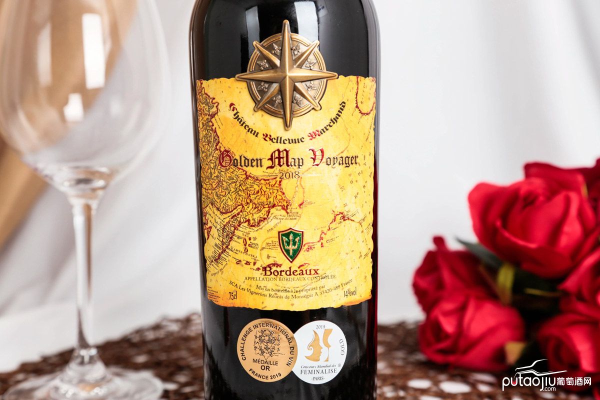 黄金地图·航海家城堡红葡萄酒红酒