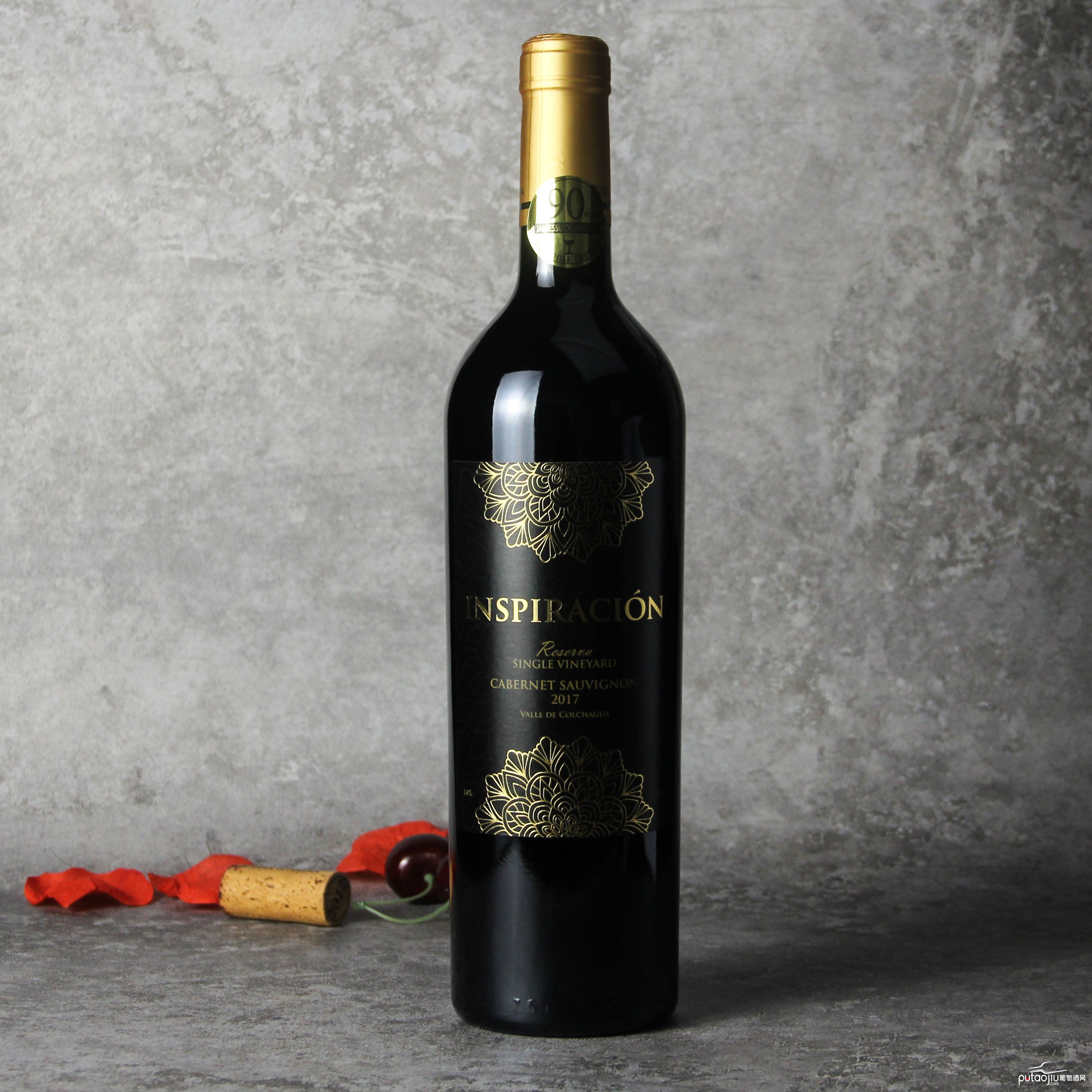 智利空加瓜谷灵感单一园珍藏赤霞珠红葡萄酒红酒