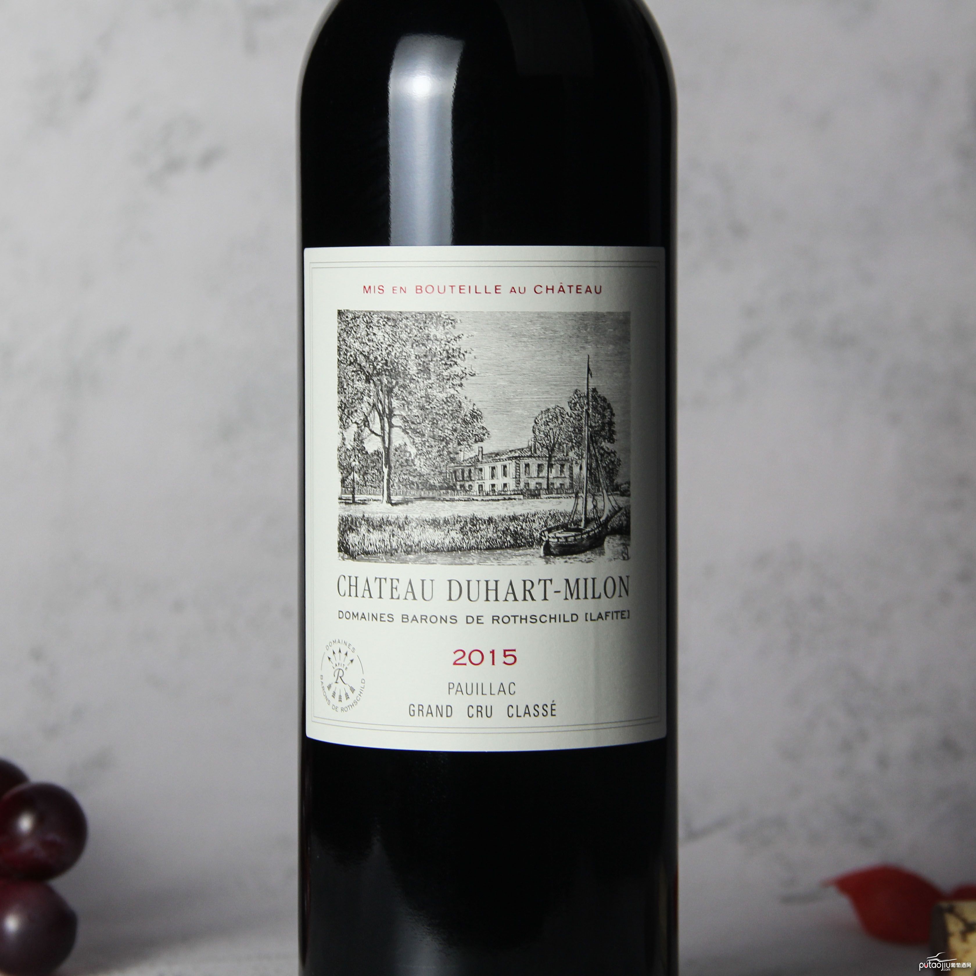 法国波尔多波亚克杜夏美隆酒庄干红葡萄酒红酒2015