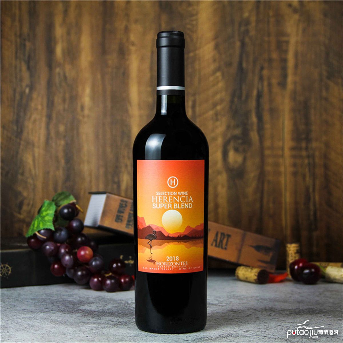 智利莫莱谷Invina视界-梅乐西拉混酿红葡萄酒红酒