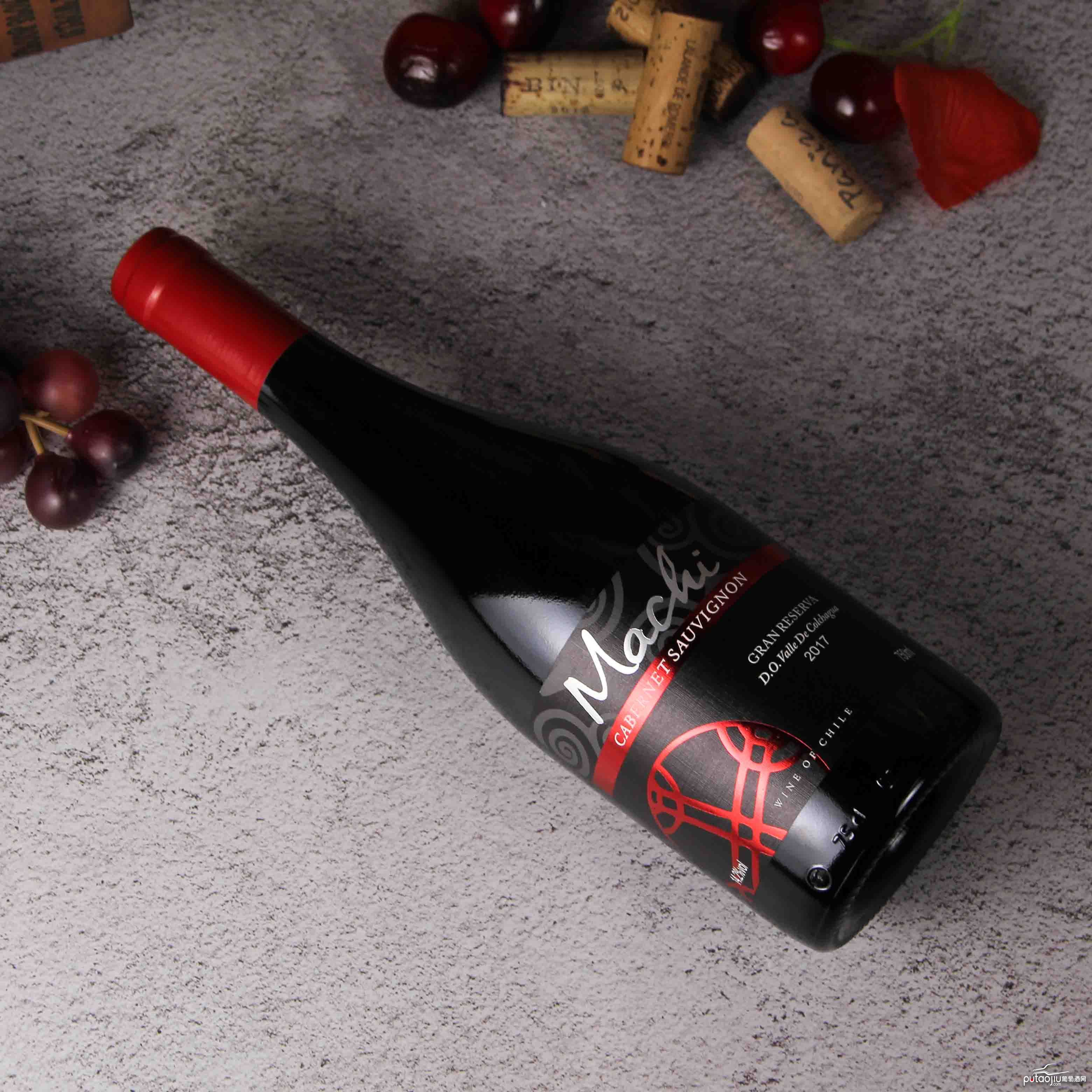 智利科尓查瓜谷马驰特别珍藏赤霞珠干红葡萄酒红酒