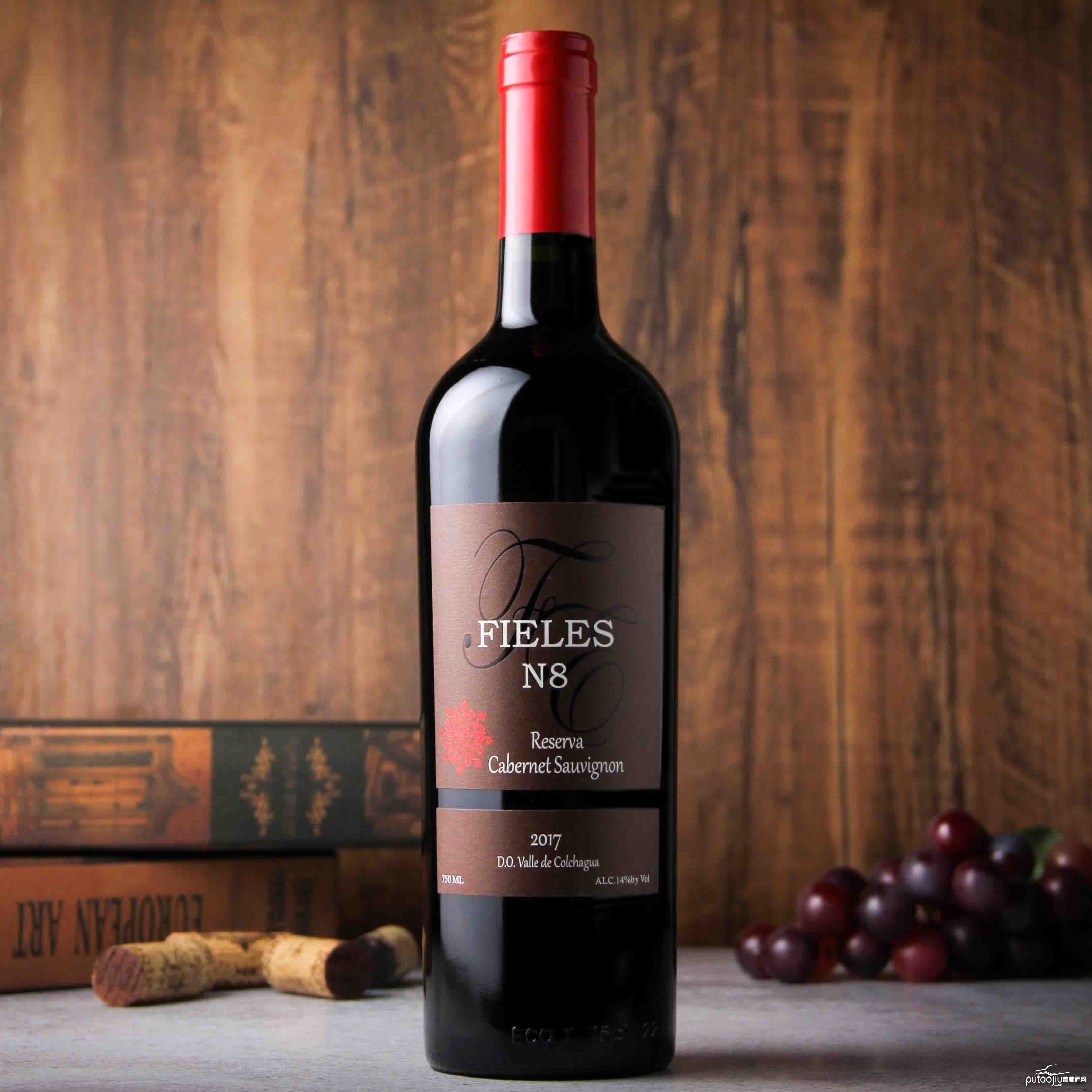 智利科尓查瓜谷菲利斯珍藏赤霞珠干红葡萄酒N8