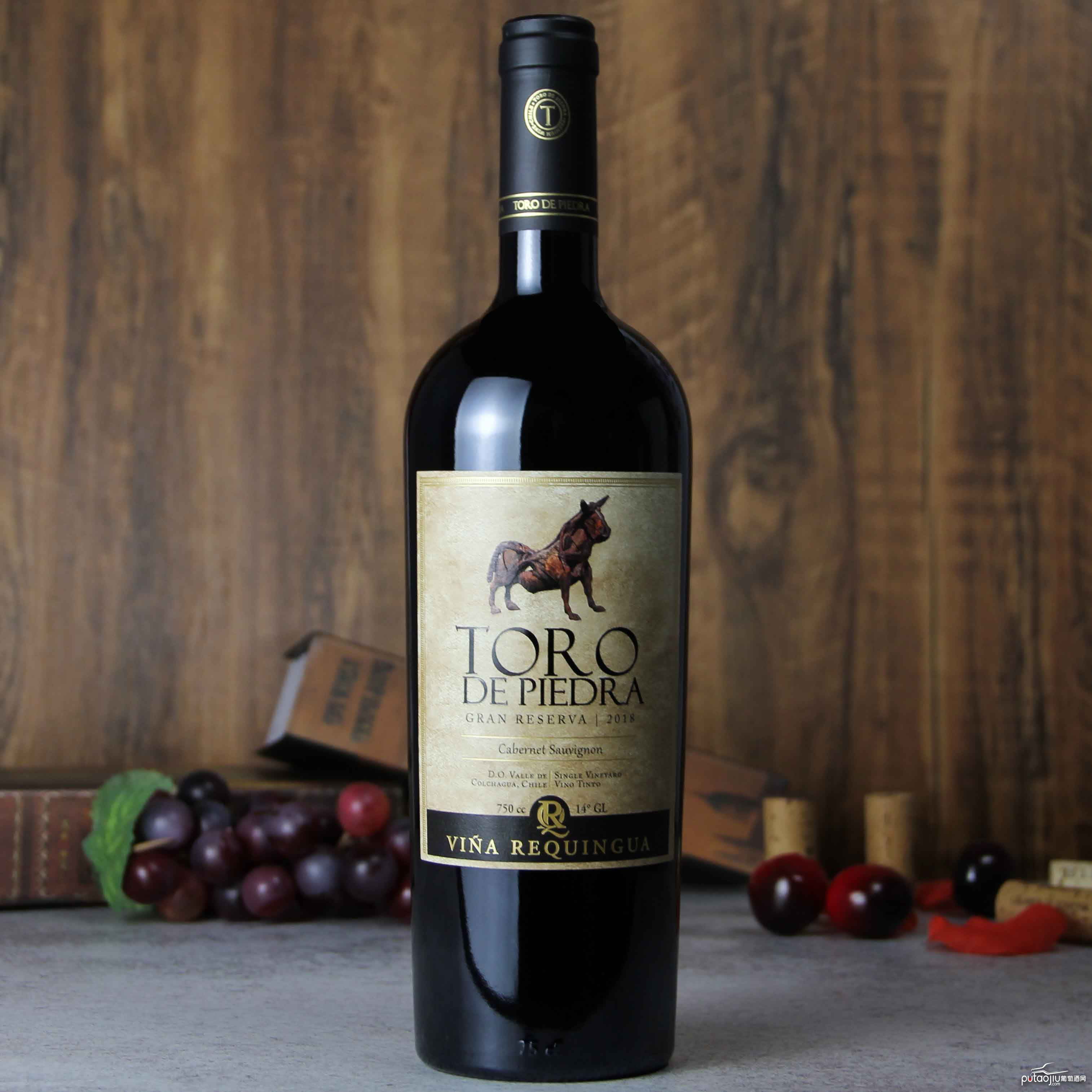 智利巨石牛单一葡萄园赤霞珠干红葡萄酒红酒