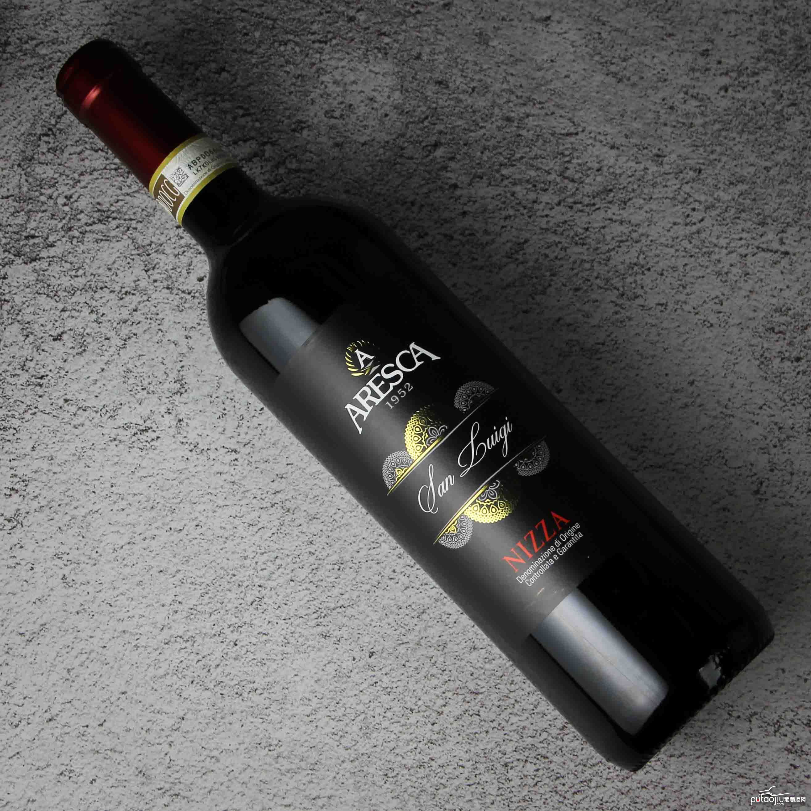 意大利皮埃蒙特ARESCA酒庄尼扎·圣路易吉红葡萄酒红酒