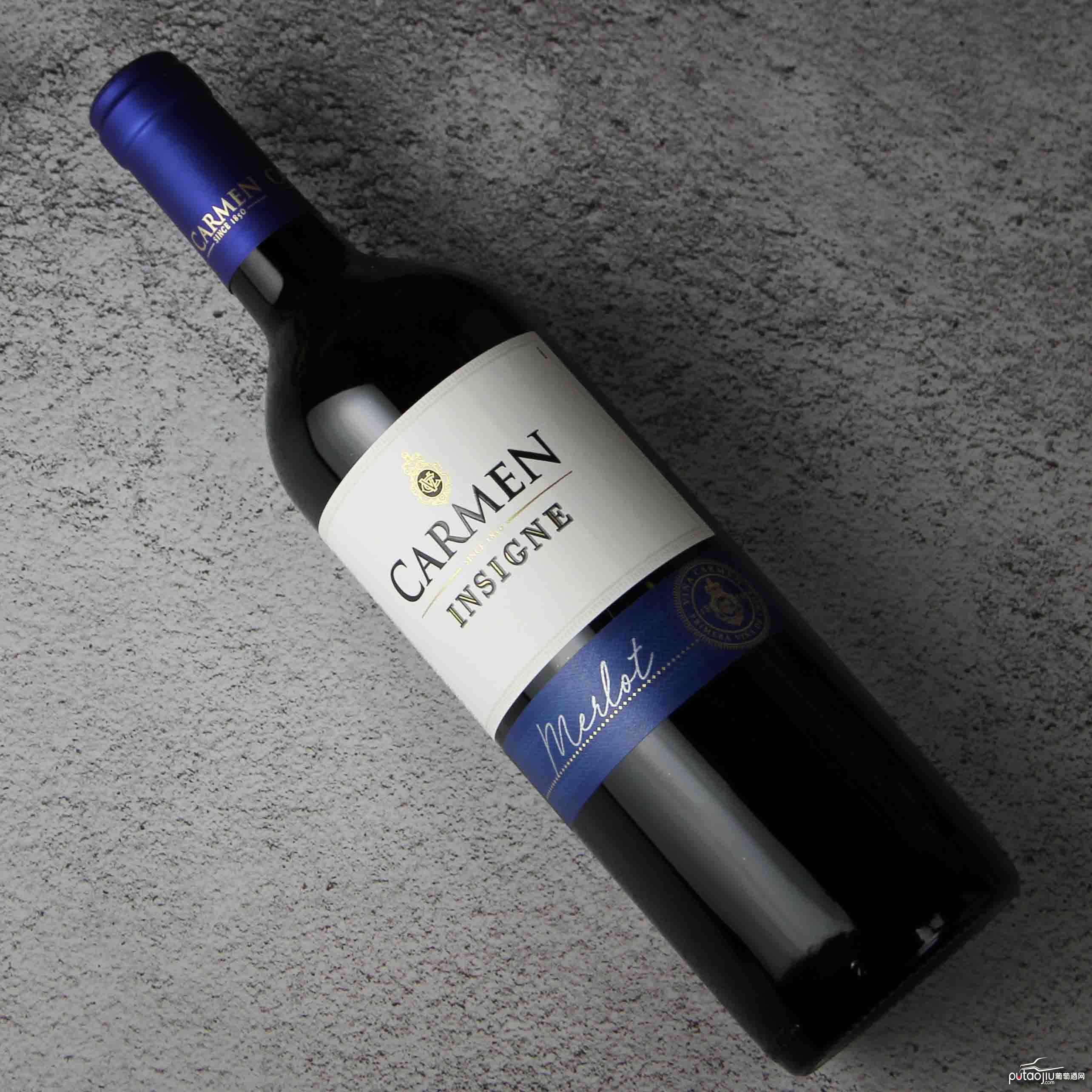 智利中央山谷卡乐门勋章系列美乐红葡萄酒 