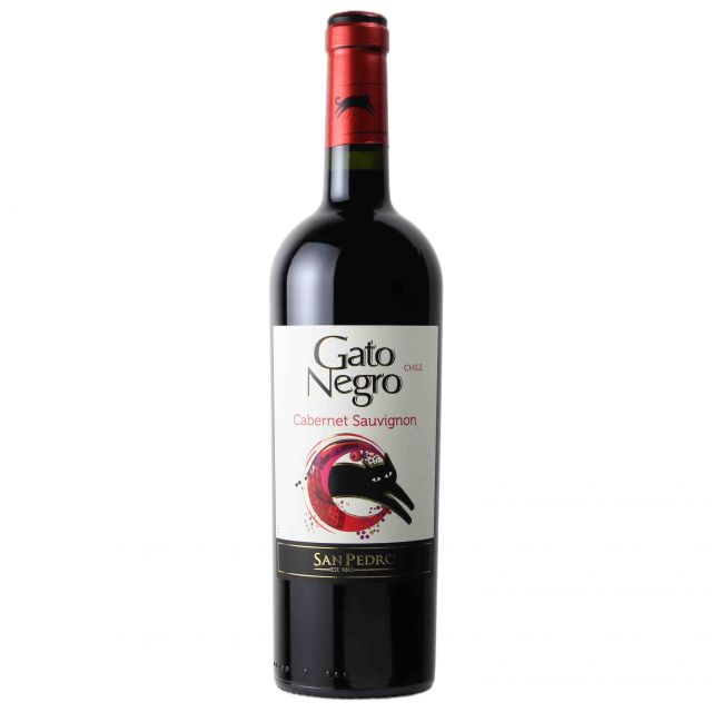 智利中央山谷黑猫赤霞珠红葡萄酒红酒