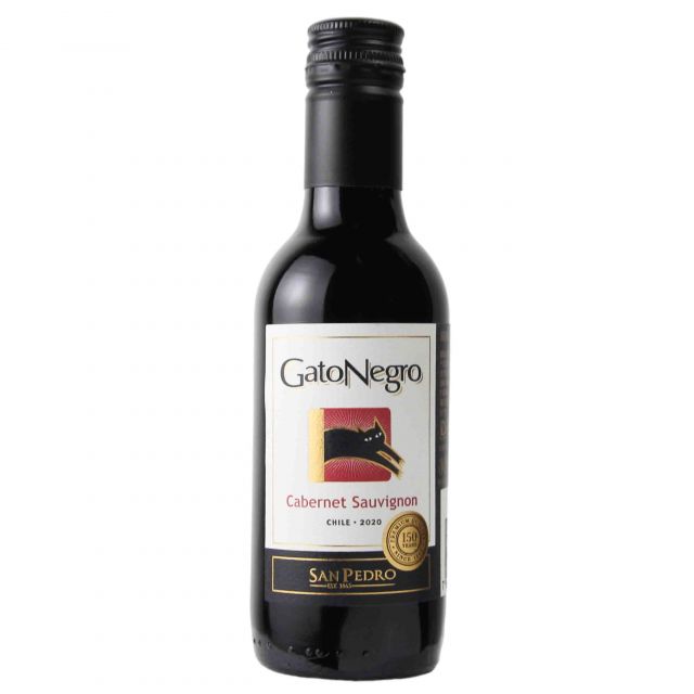 智利中央山谷黑猫赤霞珠红葡萄酒红酒187.5ml