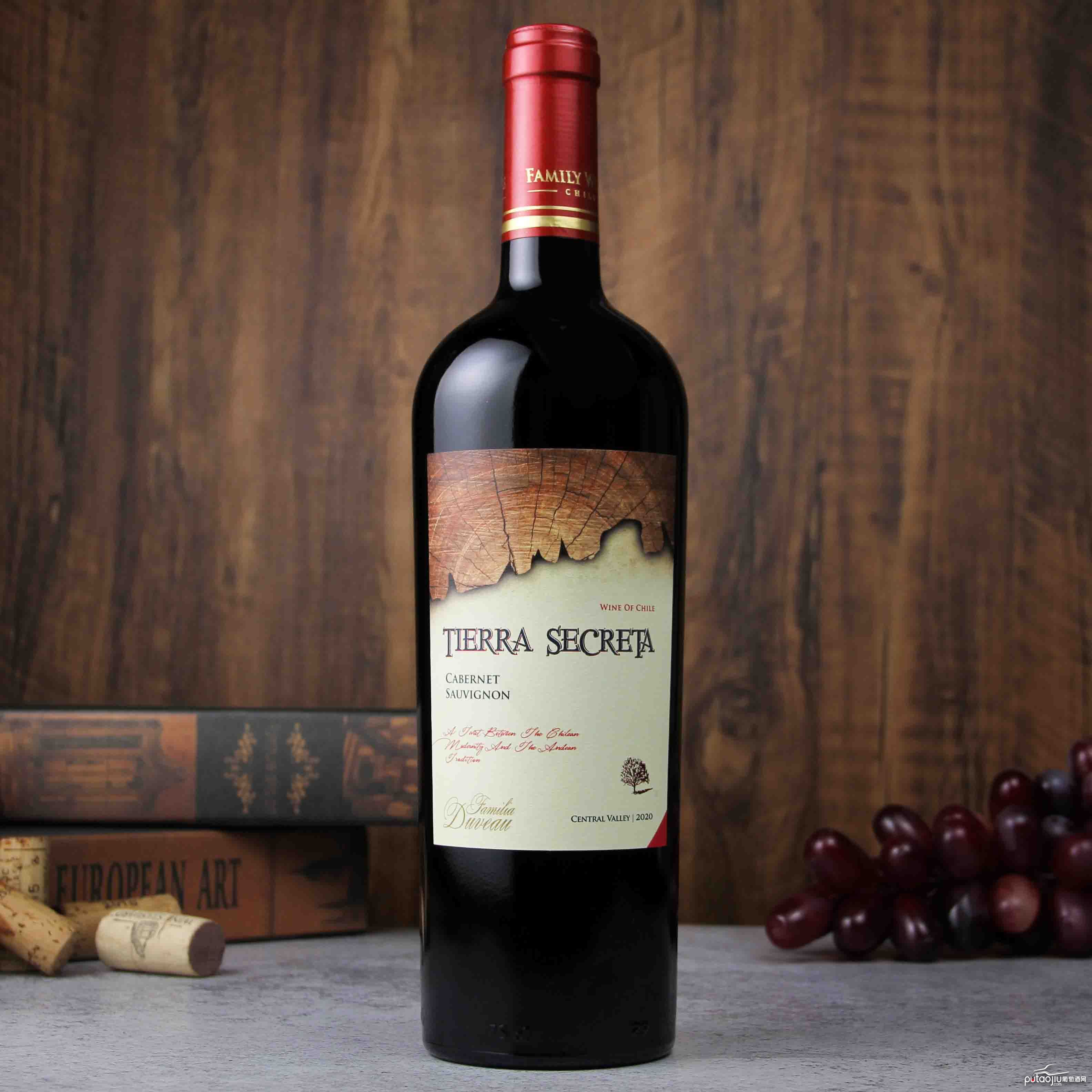 智利中央山谷秘壤赤霞珠红葡萄酒红酒
