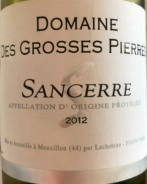 格罗斯皮尔斯桑塞尔葡萄酒2012