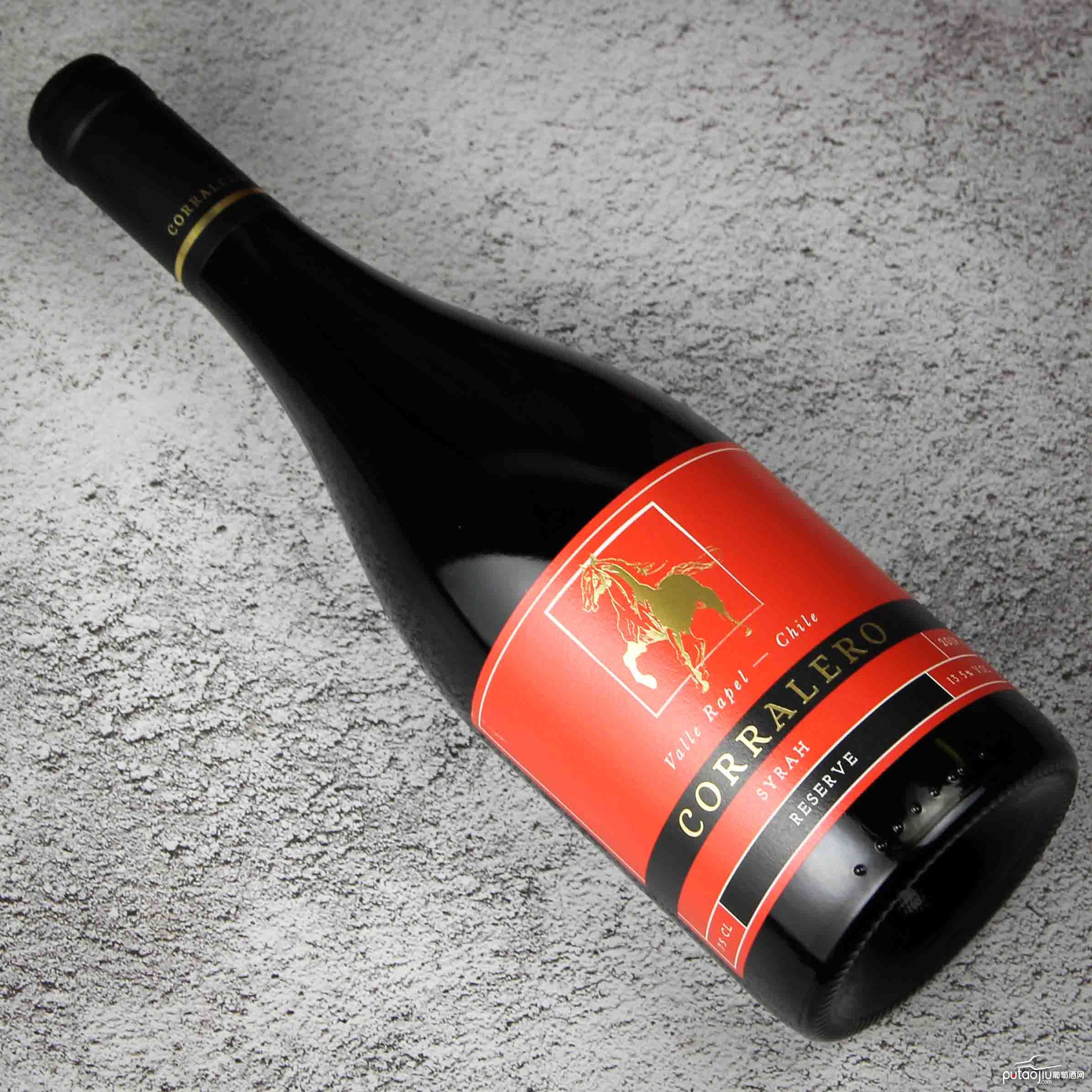 智利兰佩谷科拉列罗 珍藏西拉红葡萄酒红酒