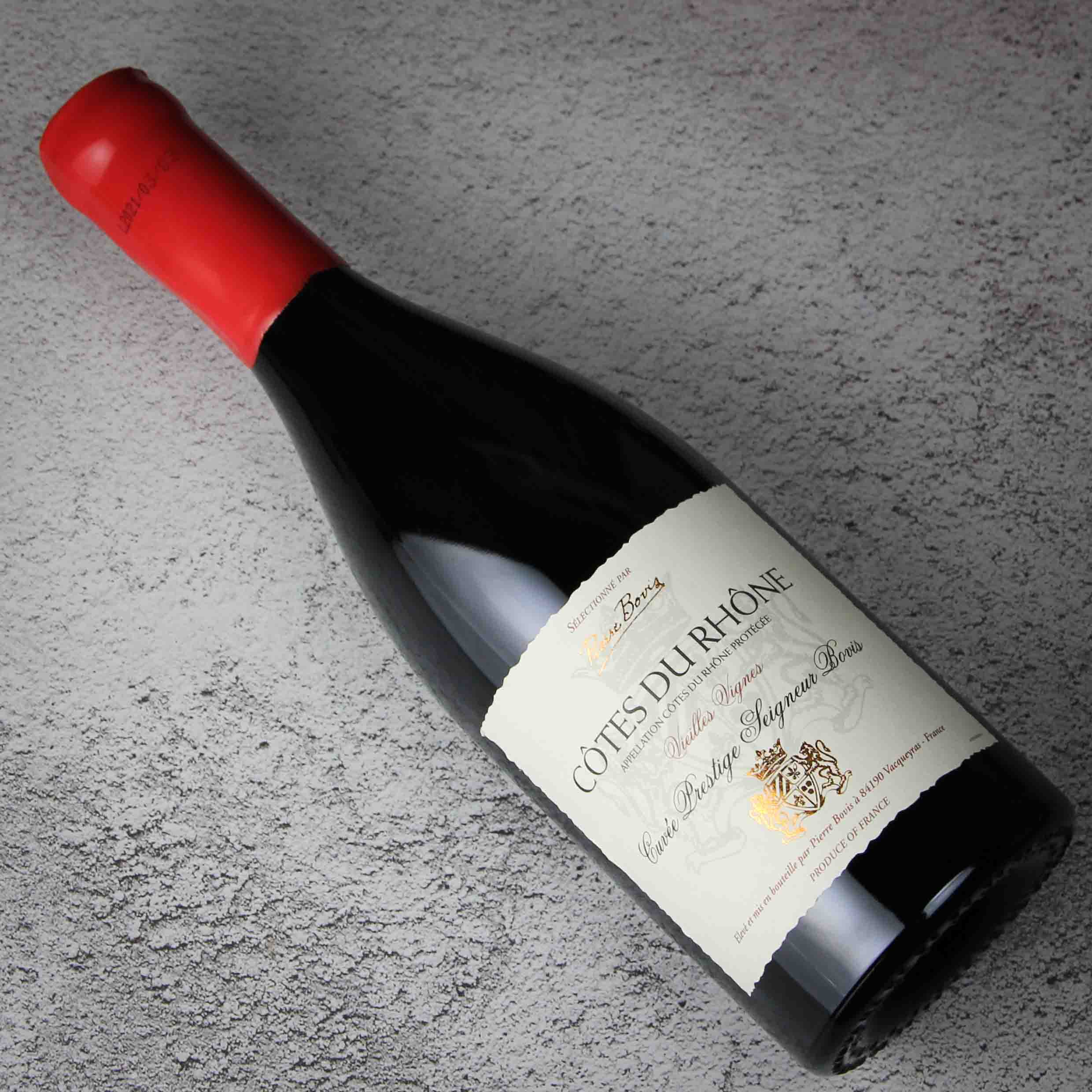 法国罗纳河（老藤）陈酿干红葡萄酒