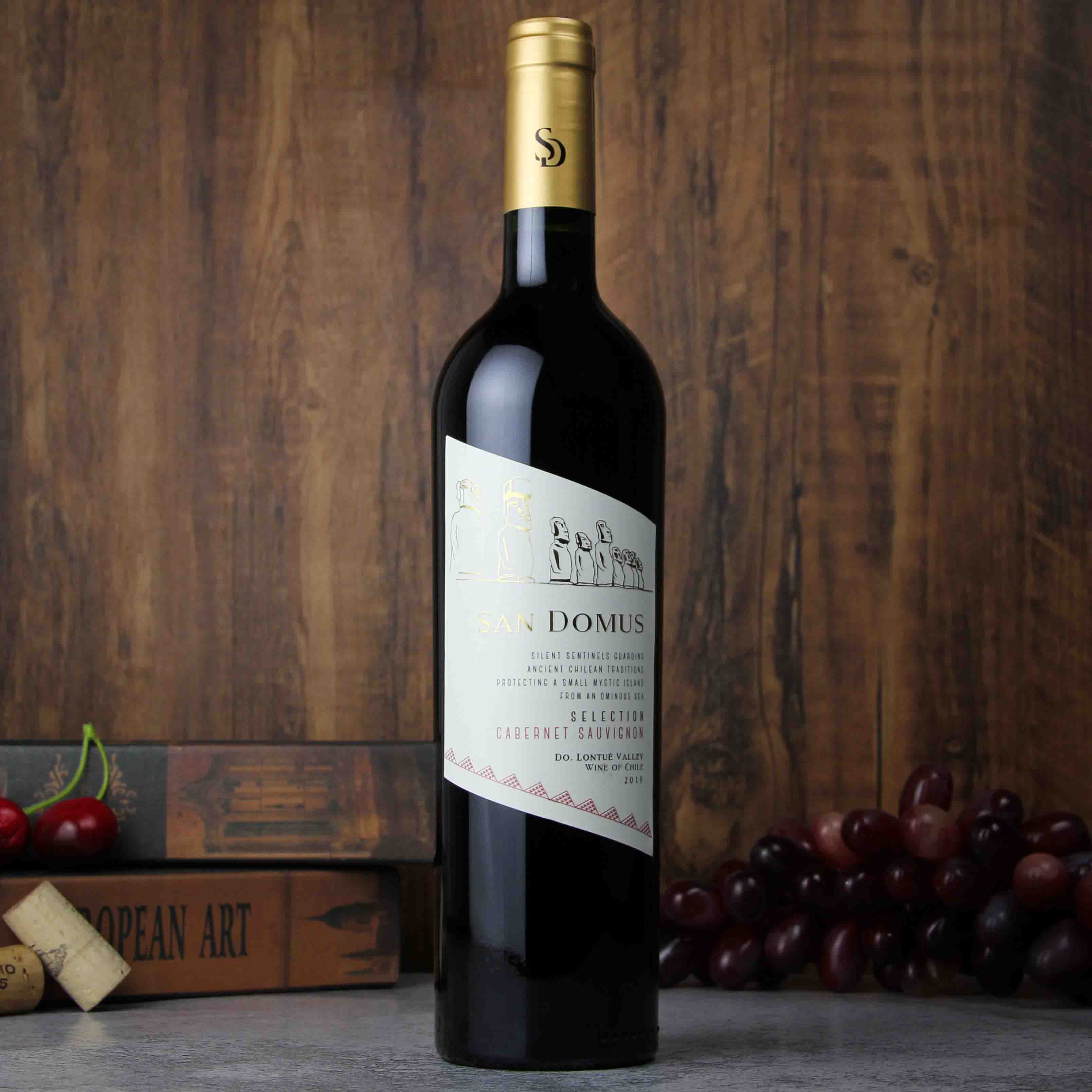智利金纳斯家族酒庄隆图河谷圣多沐斯精选赤霞珠红葡萄酒