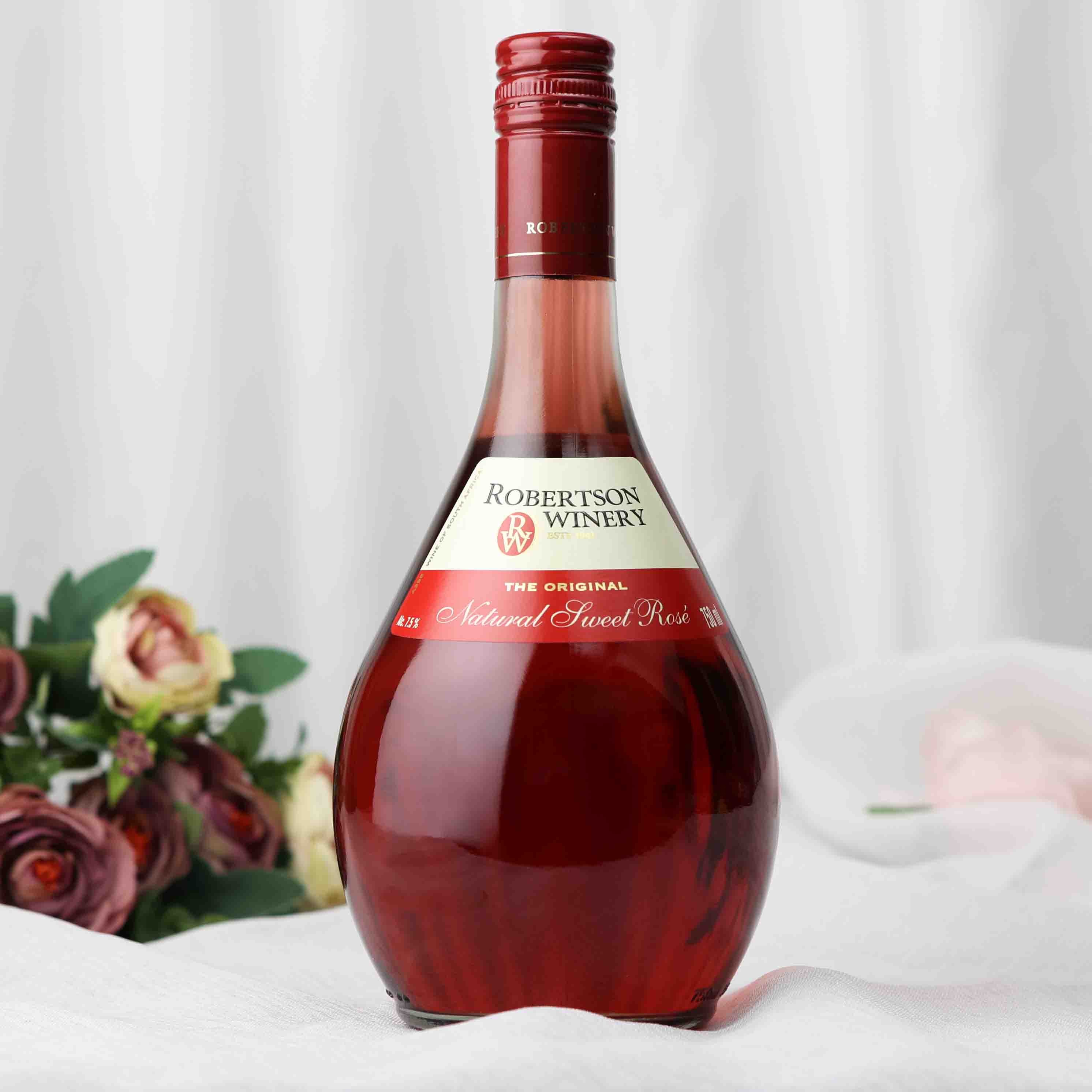 南非罗布尔森酒庄自然甜桃红葡萄酒