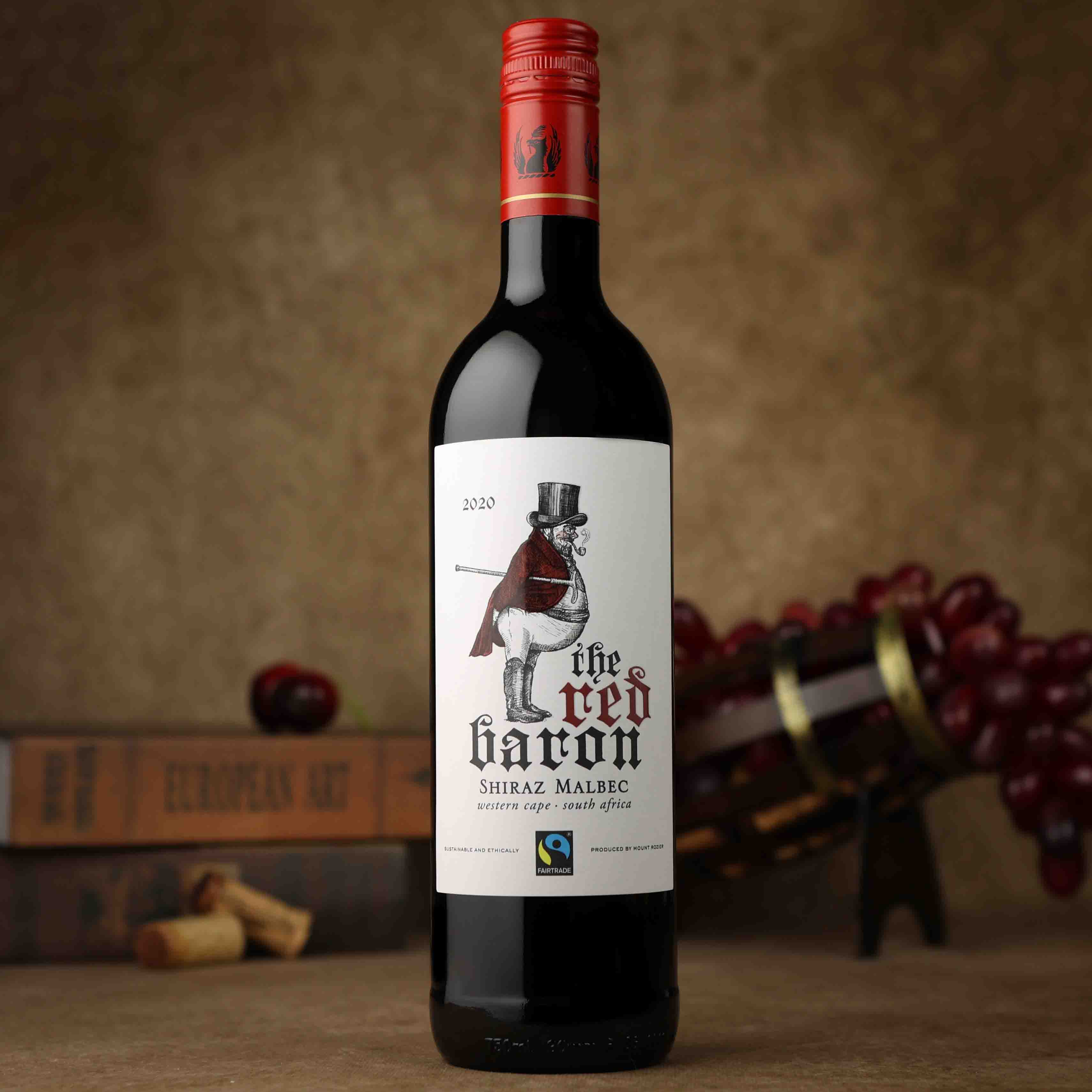 南非珍旅酒庄红爵西拉马尔贝克红葡萄酒