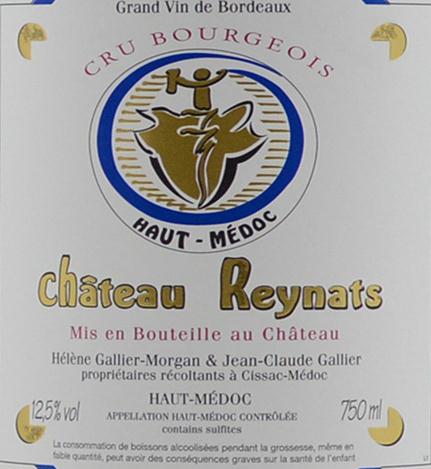 蕾娜酒庄Chateau Reynats