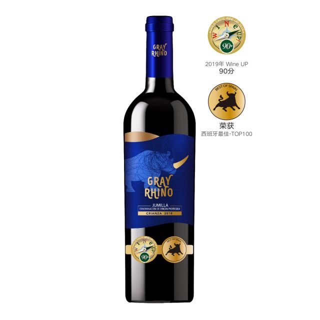 西班牙金仕牛藍牌半干紅葡萄酒胡米亞產區赤霞珠慕合懷特DO珍藏級別