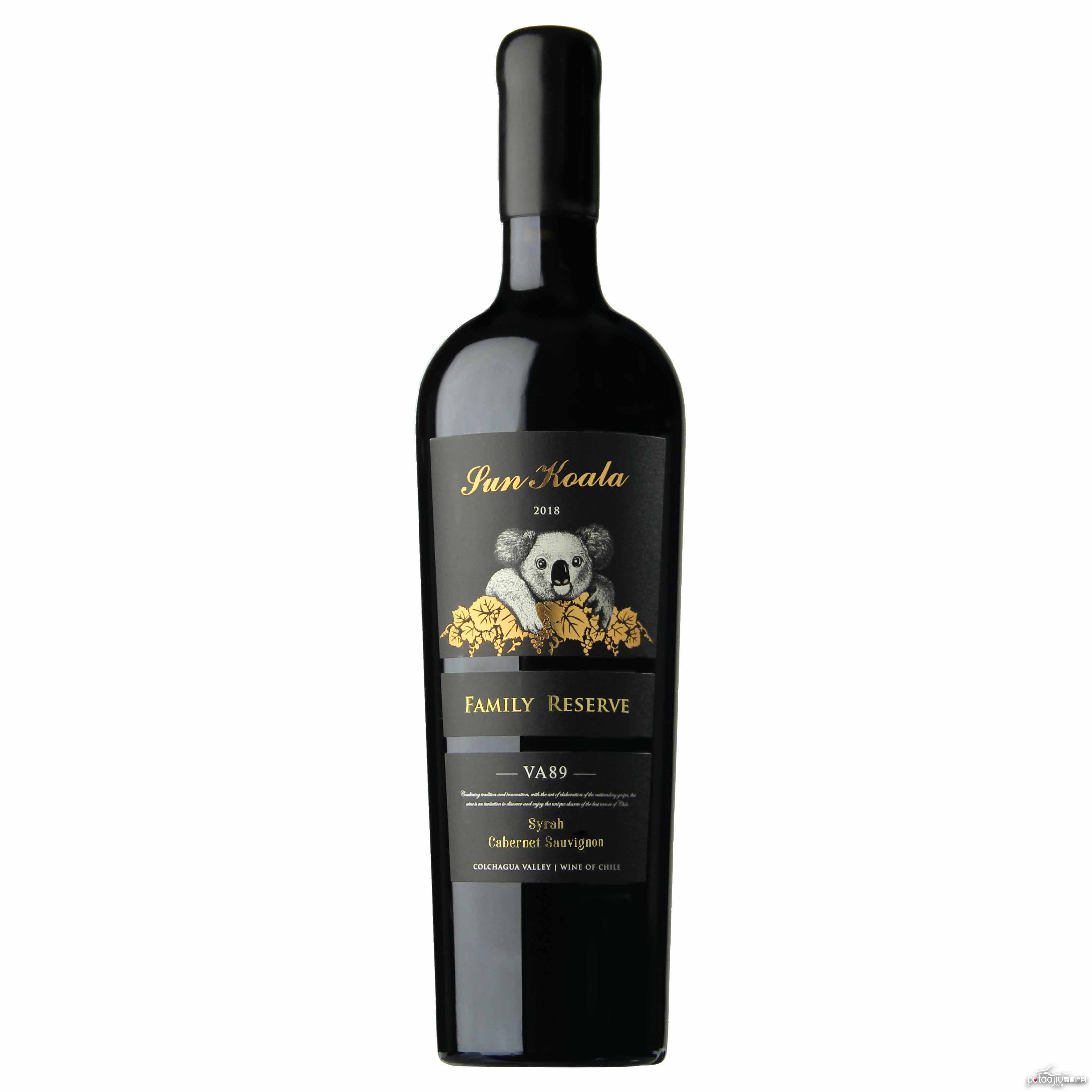 智利空加瓜谷阳光考拉VA89干红葡萄酒