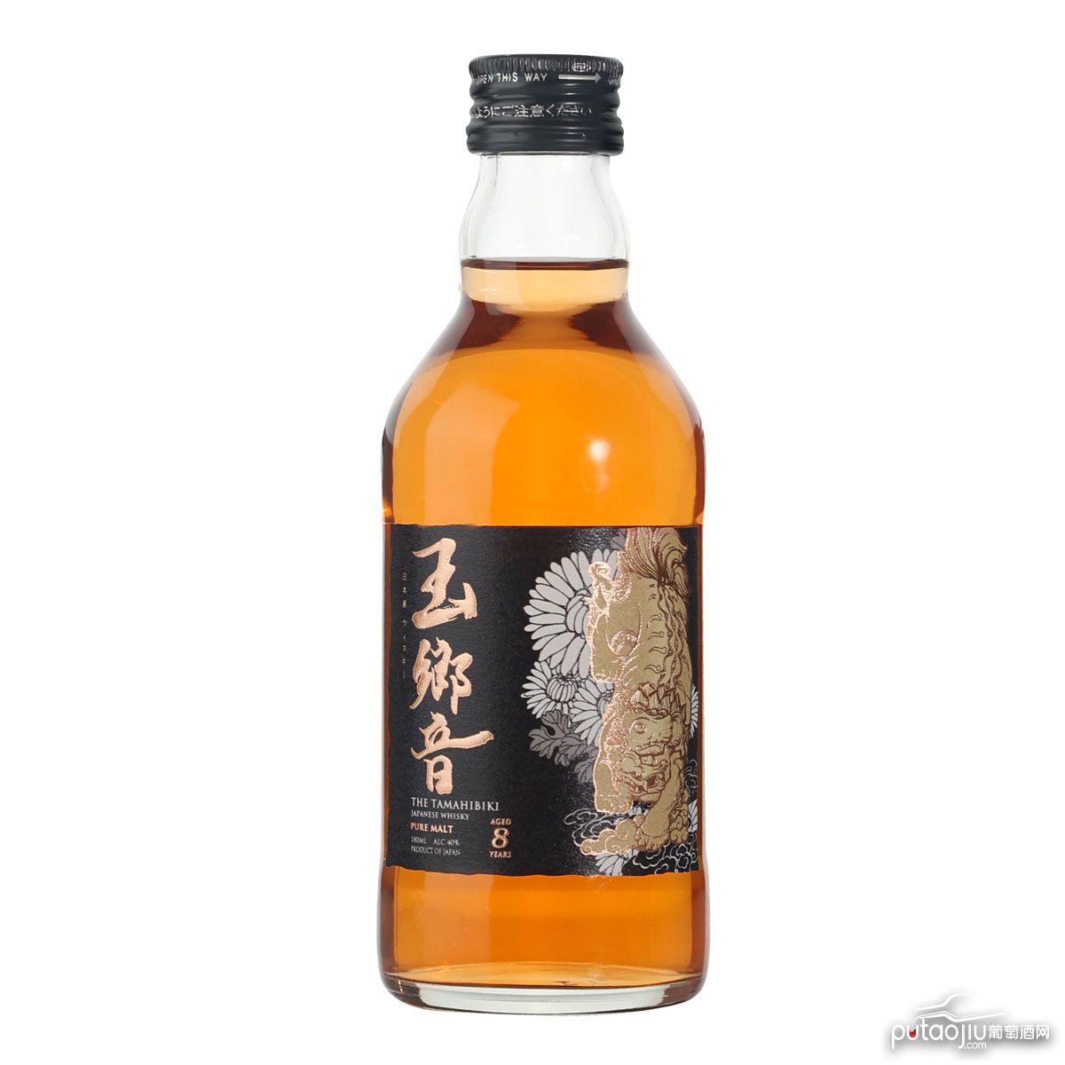 日本【玉捌】玉鄉音八年纯麦威士忌 180ml（裸瓶）