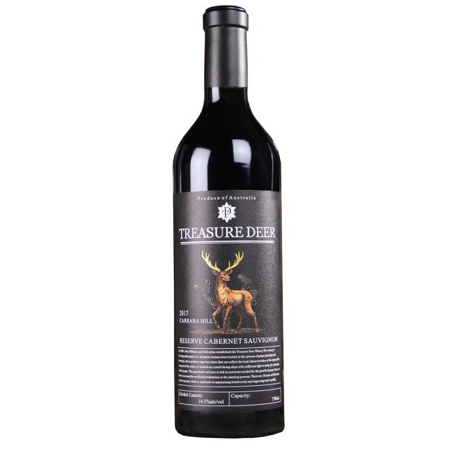 澳大利亞南澳金鹿角酒莊Treasure Deer-金鹿角珍藏赤霞珠干紅葡萄酒